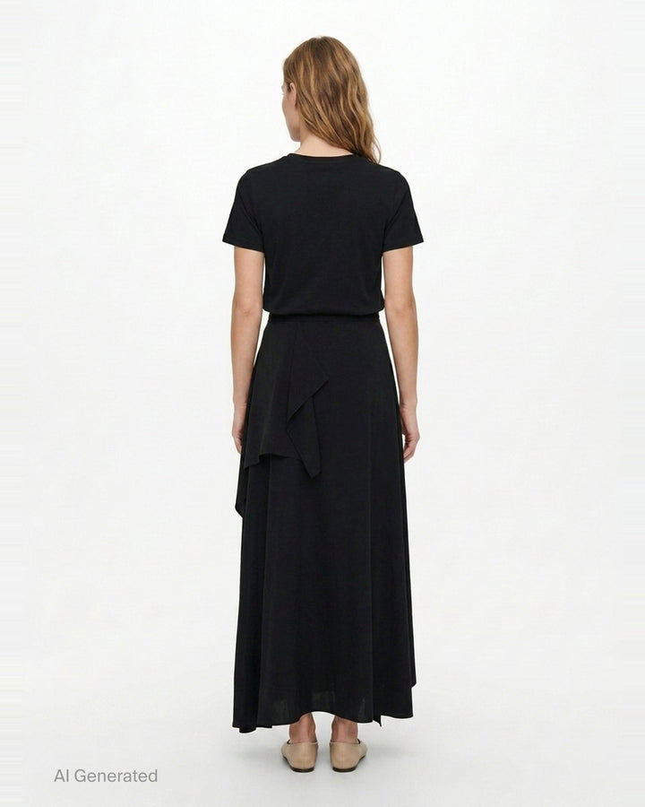 Asymmetric Drape Skirt | Y's | Club21 - back