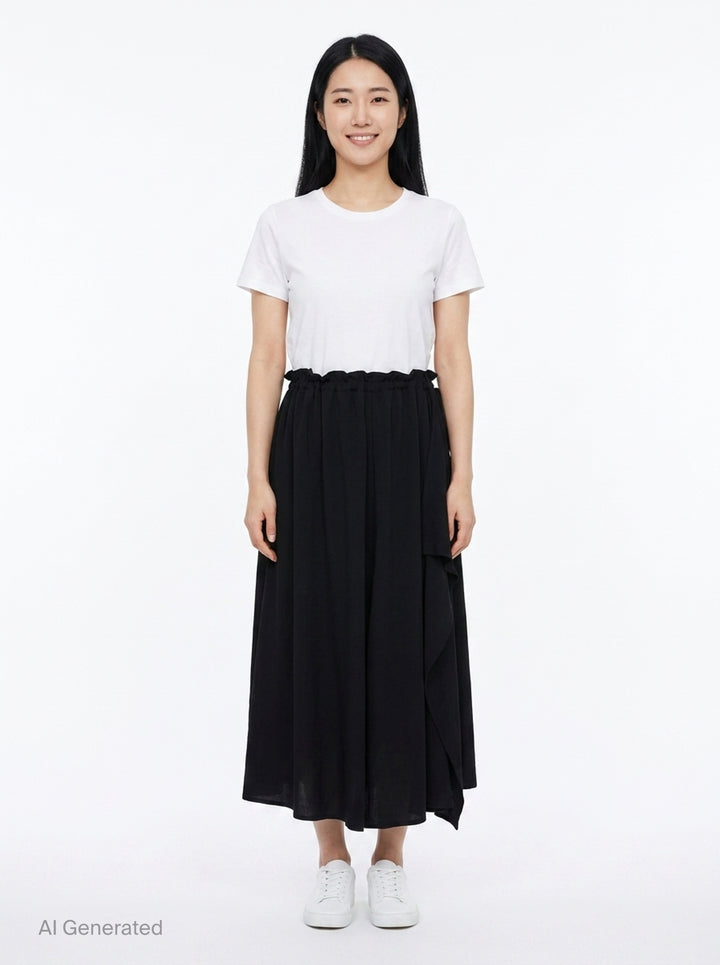 Balloon Draped Midi Skirt | Y's | Club21 - front