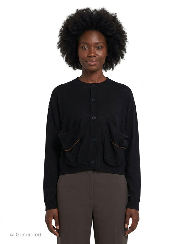 Big Pocket Short Cardigan | Y's | Club21 - front