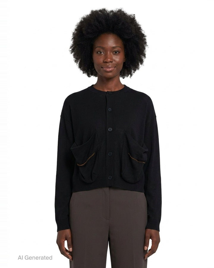 Big Pocket Short Cardigan | Y's | Club21 - front