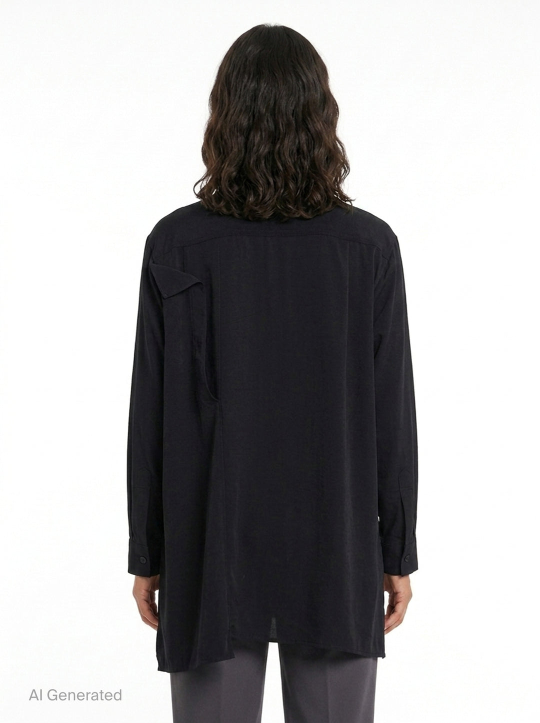 Double Cloth Asymmetric Blouse | Y's | Club21 - back