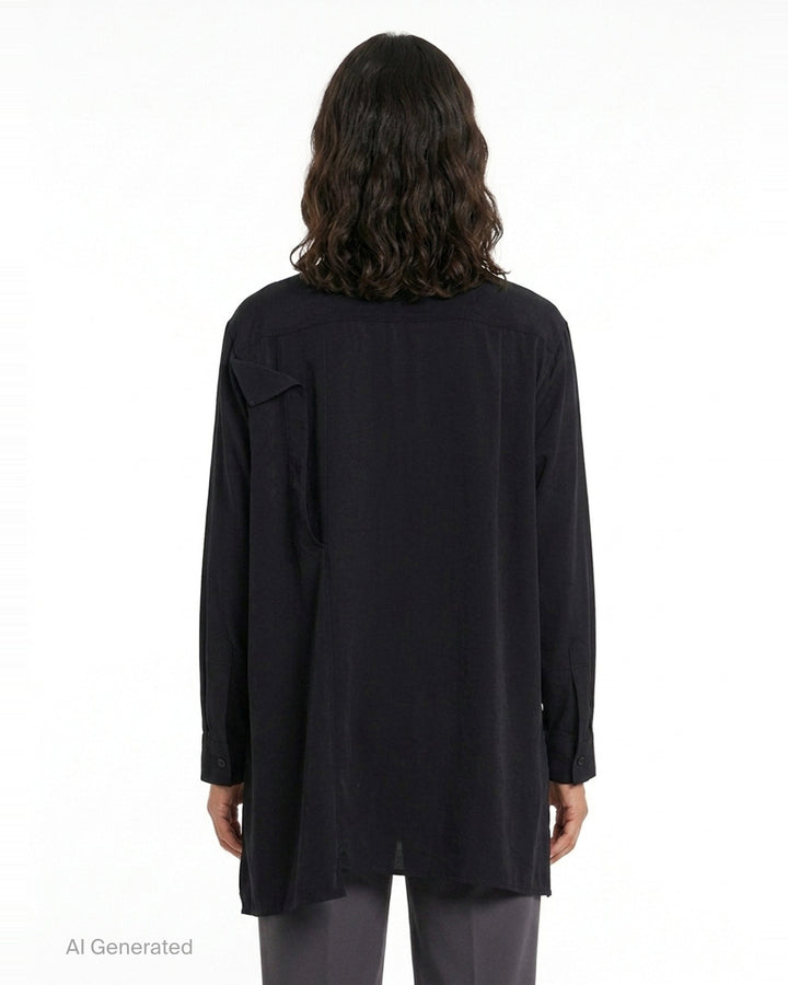 Double Cloth Asymmetric Blouse | Y's | Club21 - back