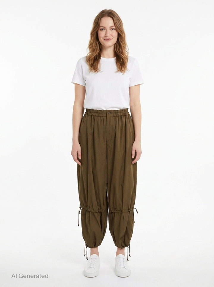 Double Gather Pants | Y's | Club21 - front