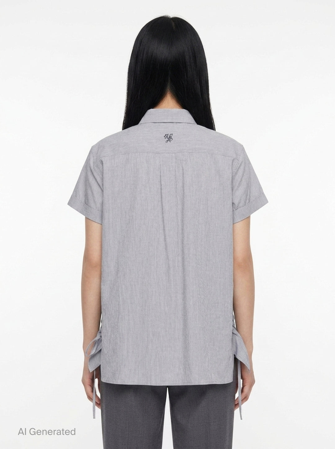 Front Gather Drawstring Blouse | Y's | Club21 - back