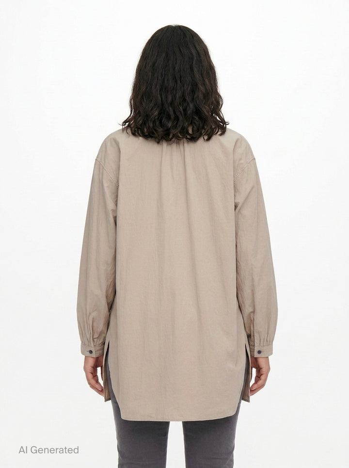 Gather Collar Hooded Coat | Y's | Club21 - back