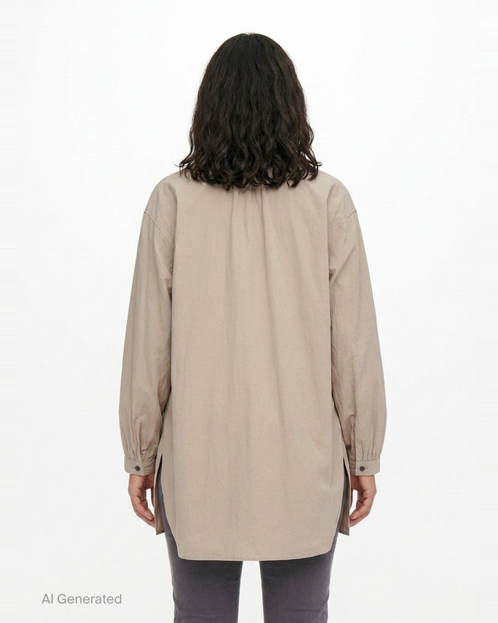 Gather Collar Hooded Coat | Y's | Club21 - back