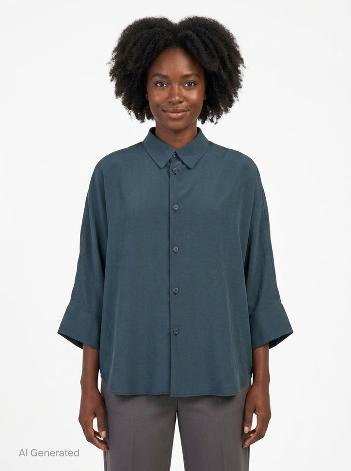 Half Sleeve Cape Shirt | Y's | Club21 - front