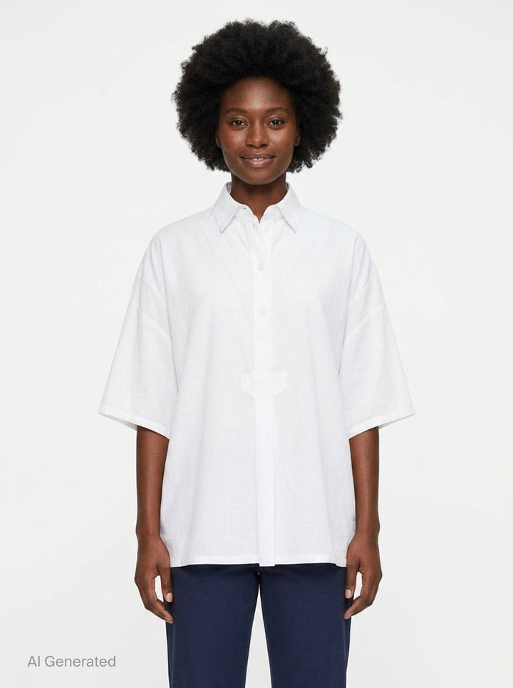 Half Sleeve Rib Blouse | Y's | Club21 - front
