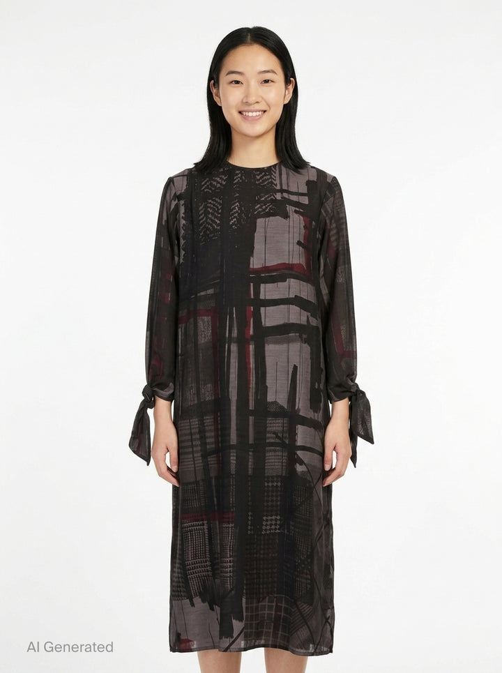 Knot Sleeve Midi Dress | Y's | Club21 - front