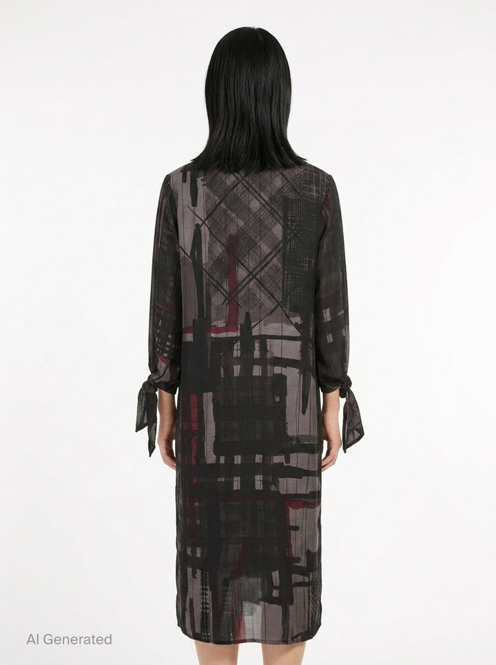 Knot Sleeve Midi Dress | Y's | Club21 - back