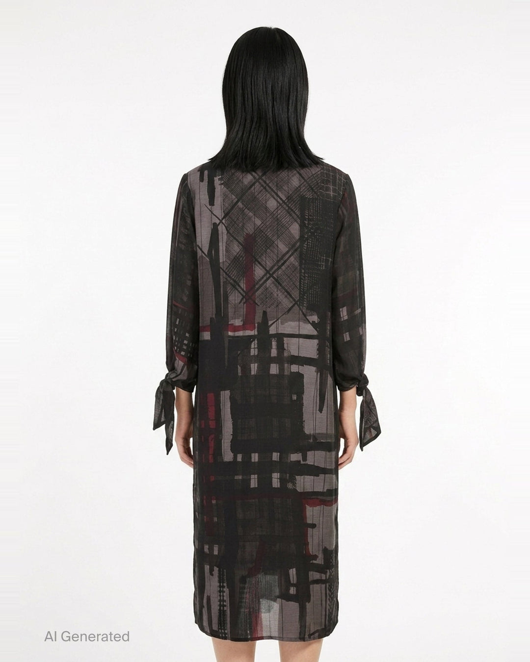 Knot Sleeve Midi Dress | Y's | Club21 - back