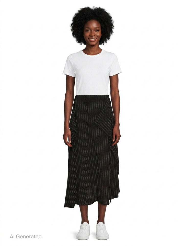 O-Wrap Flare Skirt | Y's | Club21 - front