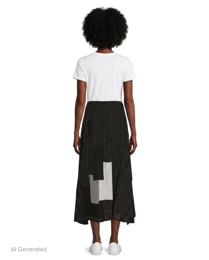 O-Wrap Flare Skirt | Y's | Club21 - back
