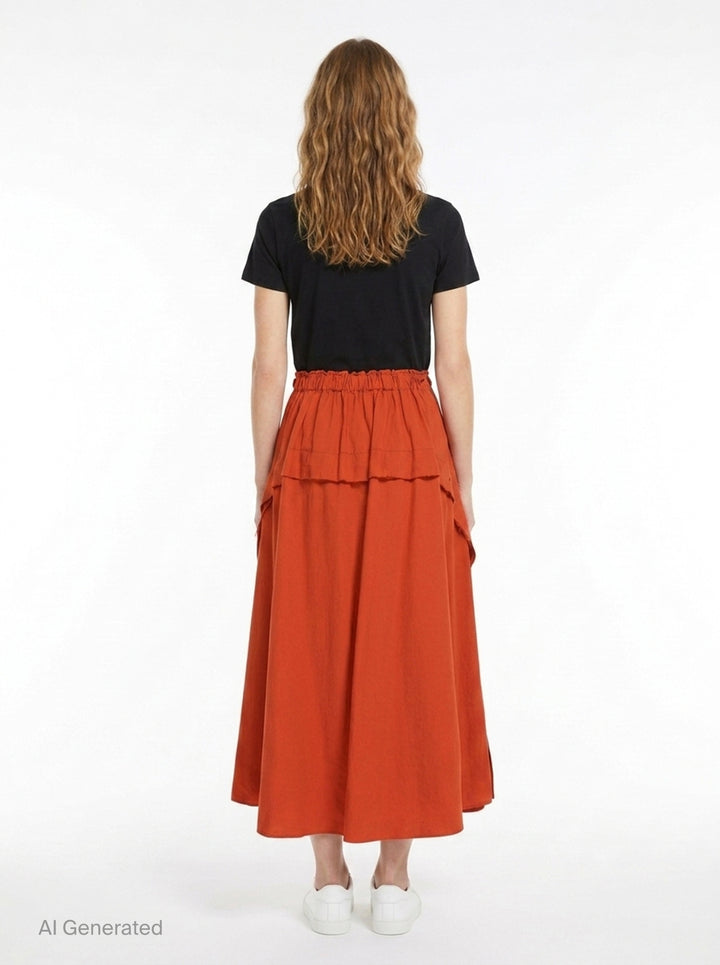 Panel Flare Midi Skirt | Y's | Club21 - back