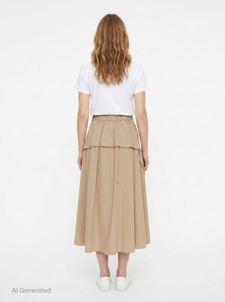 Panel Flare Midi Skirt | Y's | Club21 - back