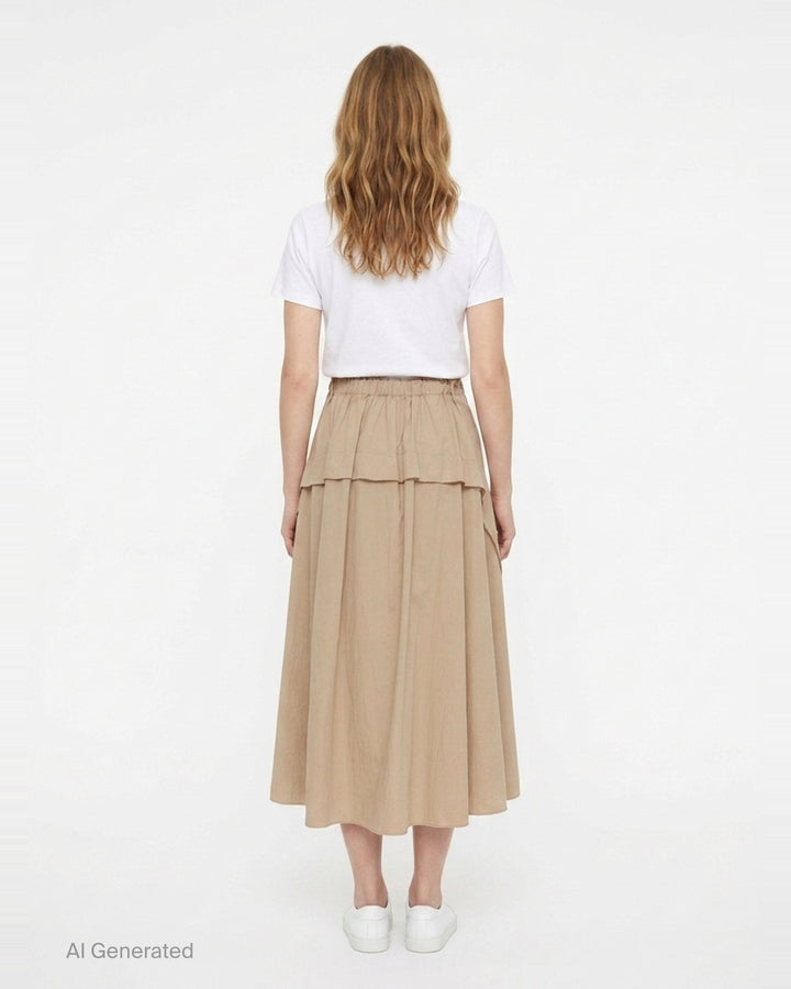 Panel Flare Midi Skirt | Y's | Club21 - back