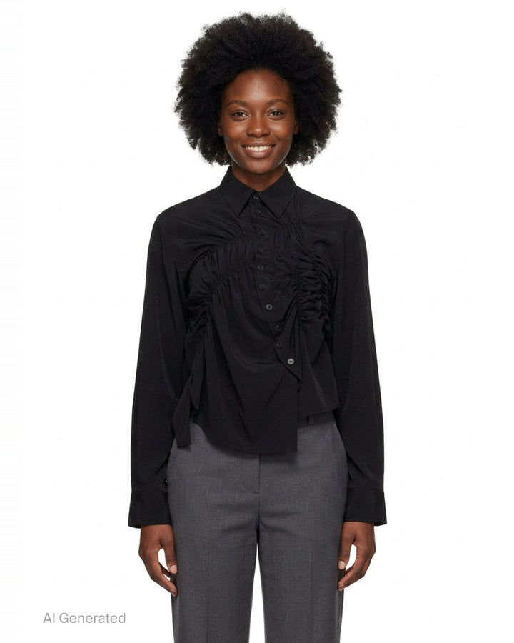 Random Gather Blouse | Y's | Club21 - front