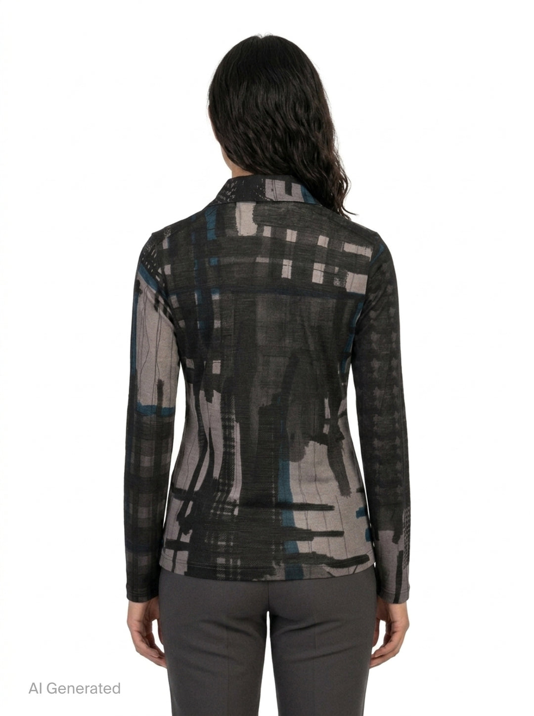 Round Collar Printed Cardigan | Y's | Club21 - back