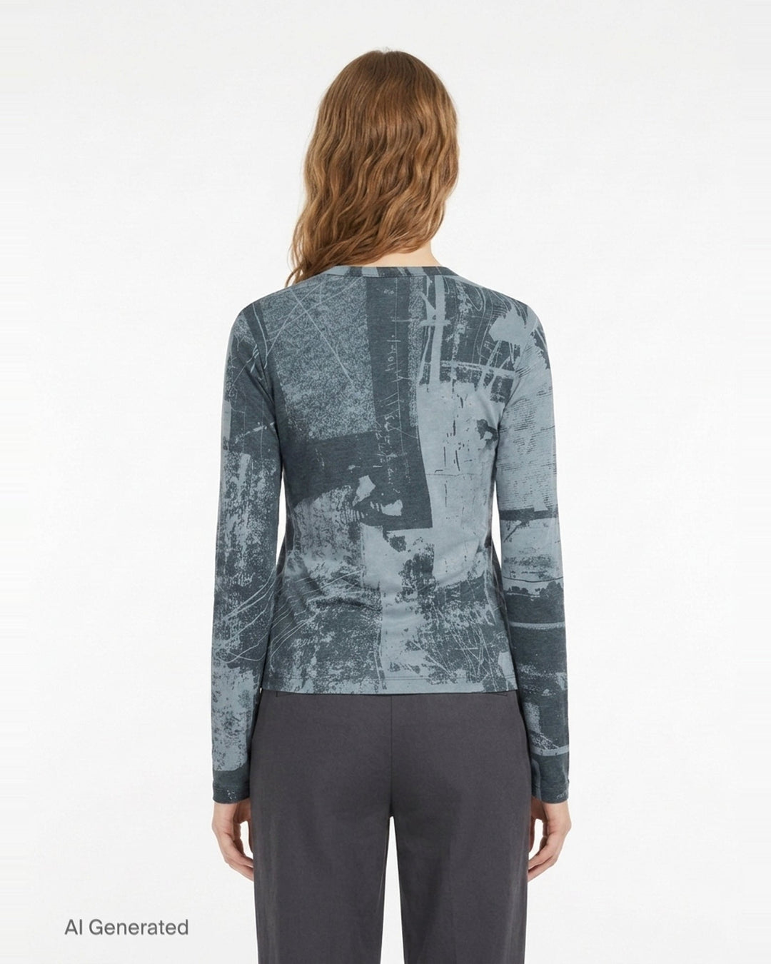 Round Neck Long Sleeve Top | Y's | Club21 - back