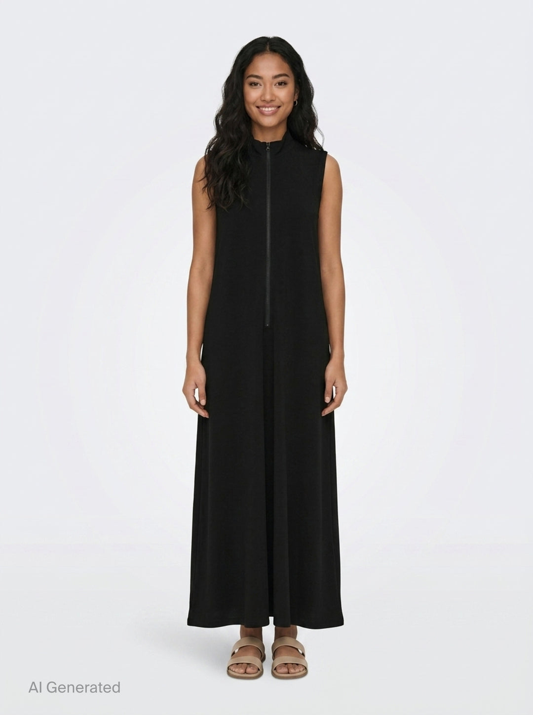 Sleeveless Stand Collar Dress | Y's | Club21 - front