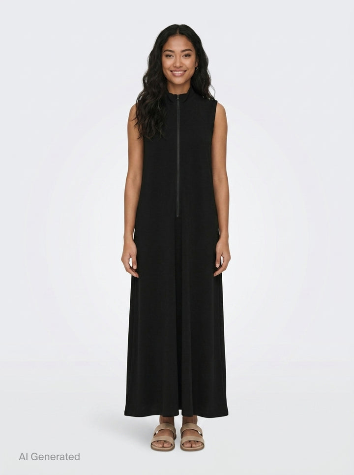 Sleeveless Stand Collar Dress | Y's | Club21 - front
