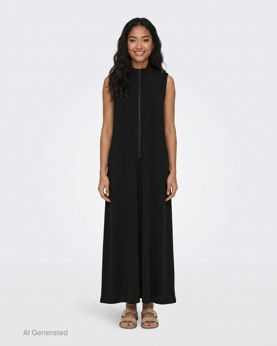 Sleeveless Stand Collar Dress | Y's | Club21 - front