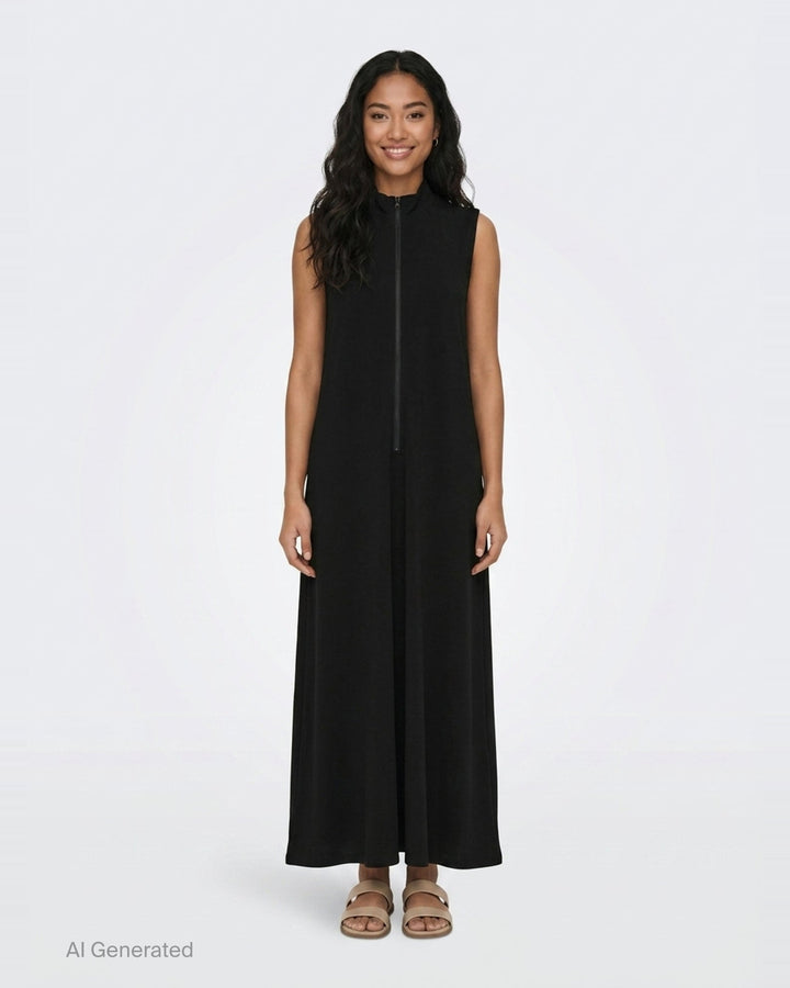Sleeveless Stand Collar Dress | Y's | Club21 - front