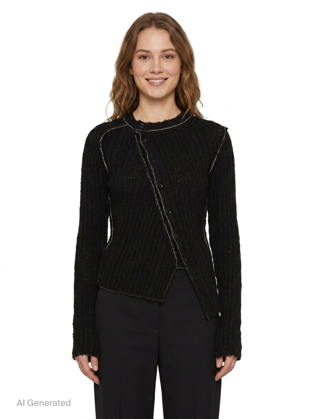 Tight Asymmetry Cardigan | Y's | Club21 - front