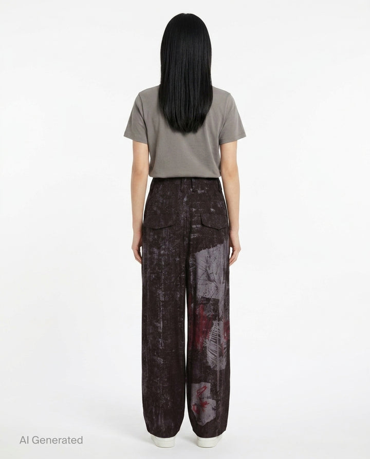Tuck Loose Wide Pants | Y's | Club21 - back