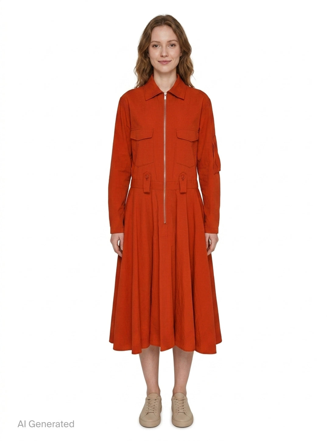 U-Flare Midi Dress | Y's | Club21 - front