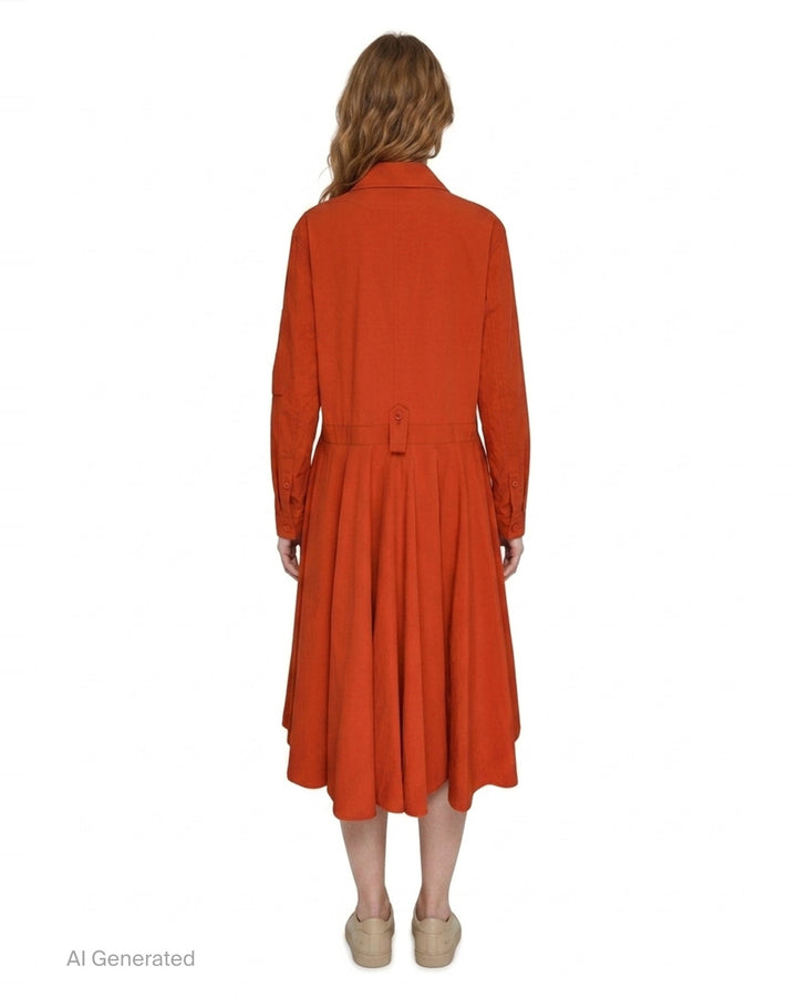 U-Flare Midi Dress | Y's | Club21 - back