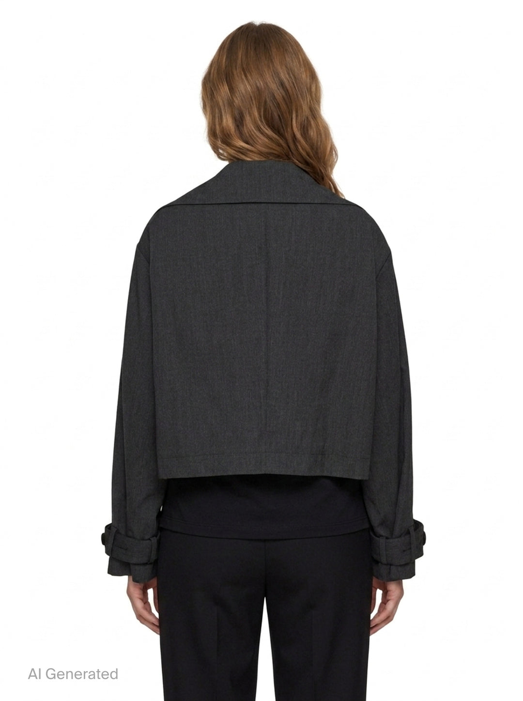 Wide Collar Long Sleeve Jacket | Y's | Club21 - back