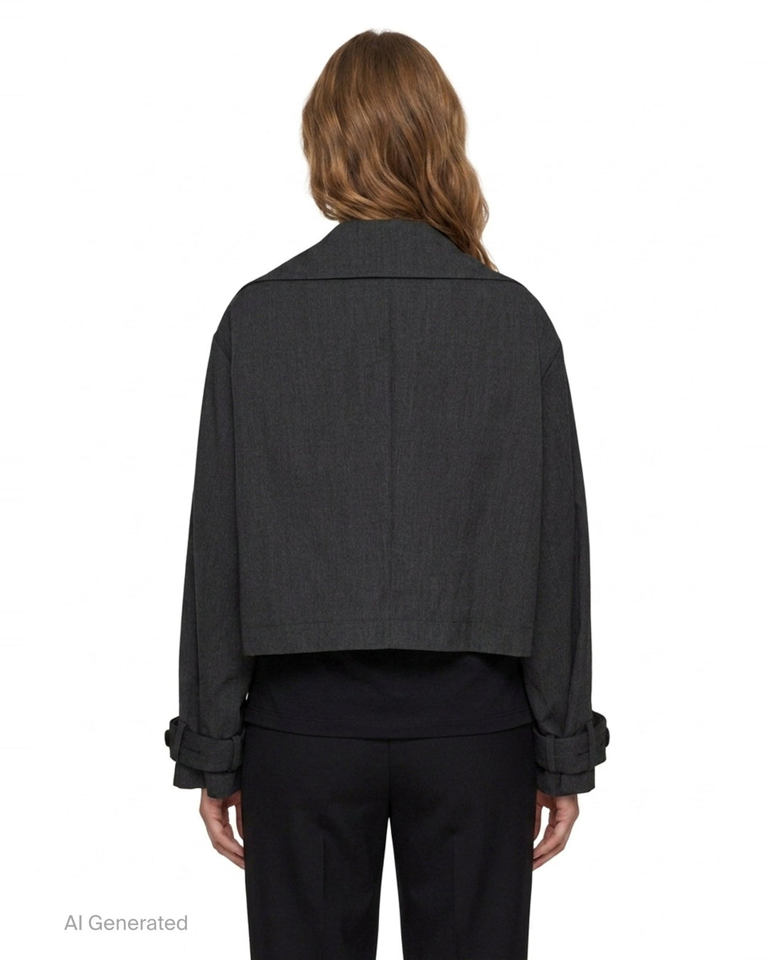 Wide Collar Long Sleeve Jacket | Y's | Club21 - back