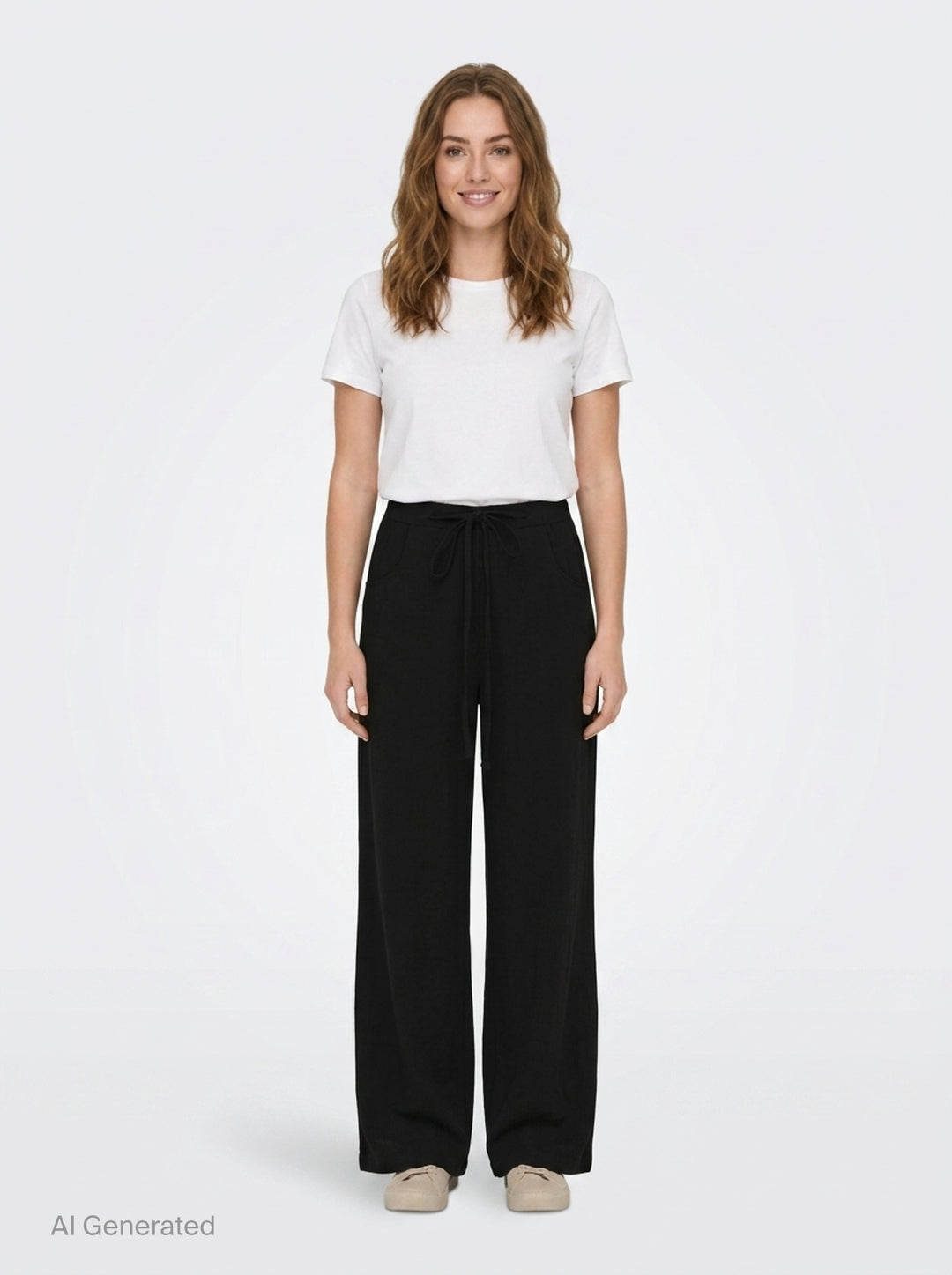 Wide Leg Drawstring Pants | Y's | Club21 - front