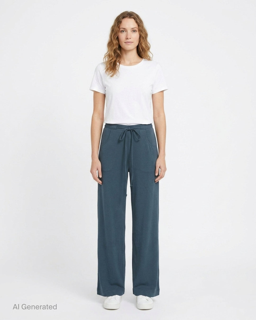 Wide Leg Drawstring Pants | Y's | Club21 - front