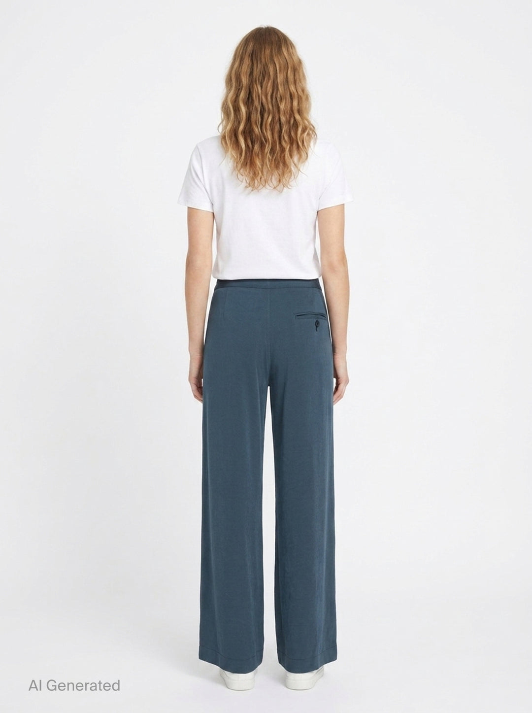 Wide Leg Drawstring Pants | Y's | Club21 - back