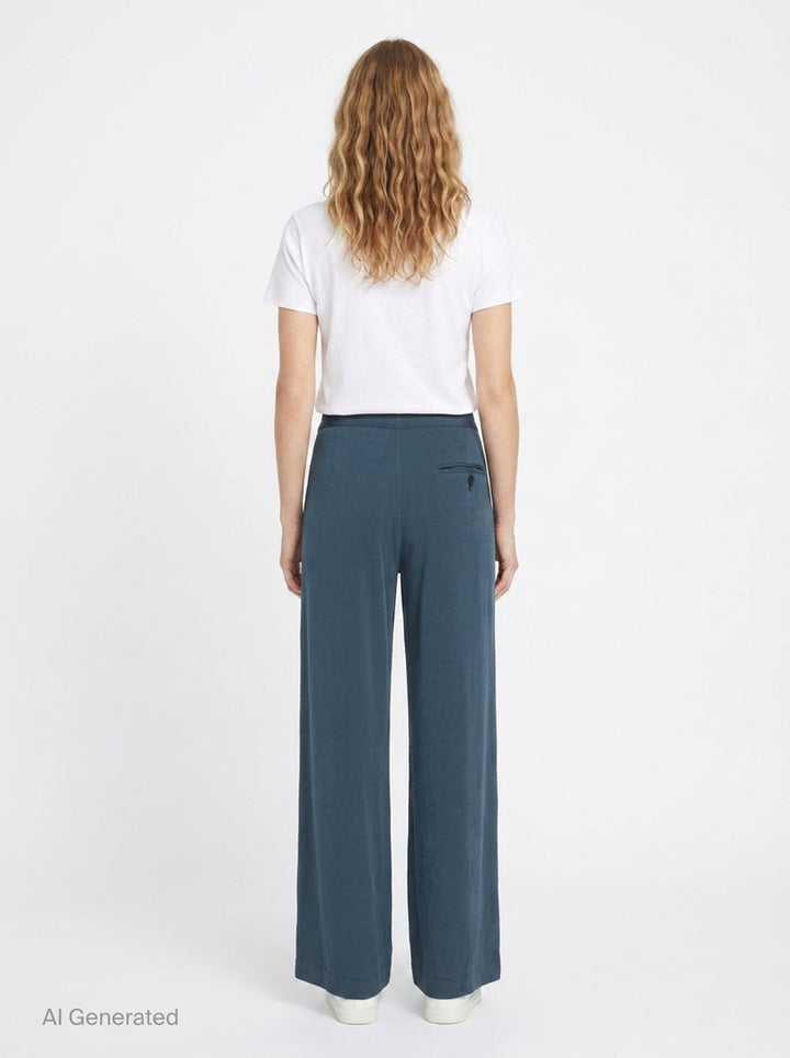 Wide Leg Drawstring Pants | Y's | Club21 - back