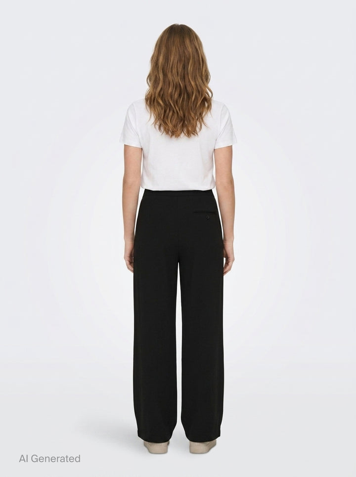 Wide Leg Drawstring Pants | Y's | Club21 - back