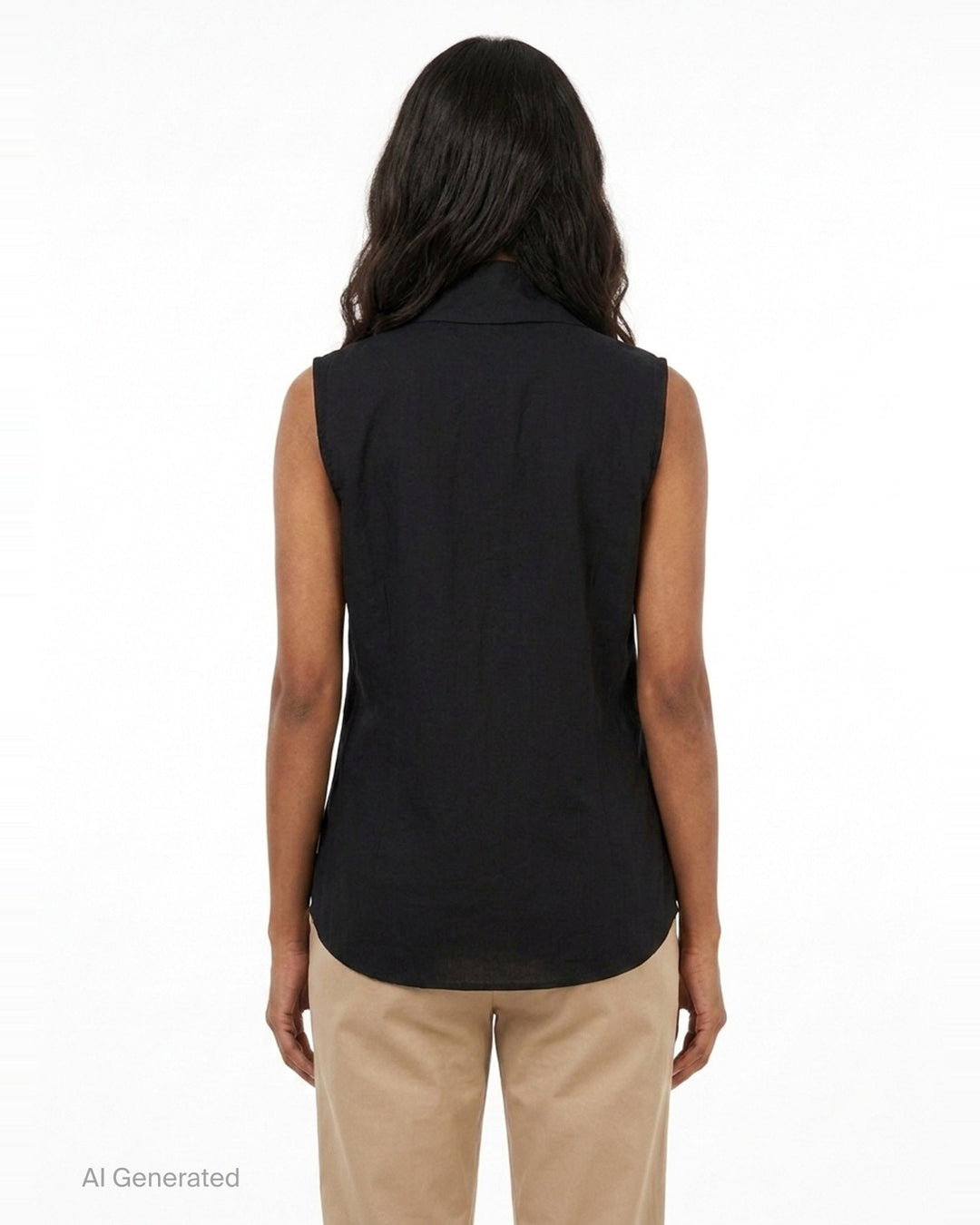 Wrap Knot Sleeveless Shirt | Y's | Club21 - back