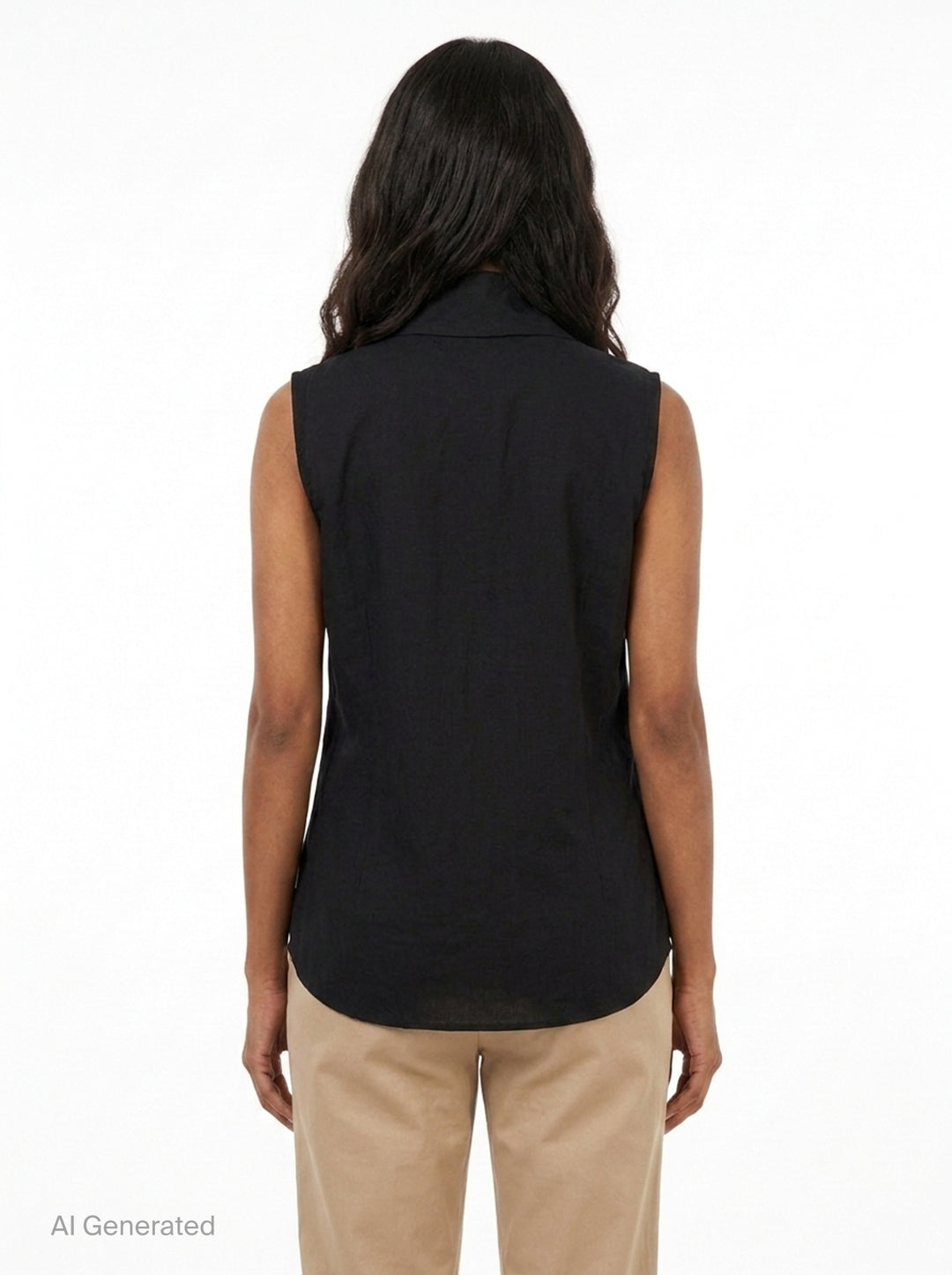 Wrap Knot Sleeveless Shirt | Y's | Club21 - back