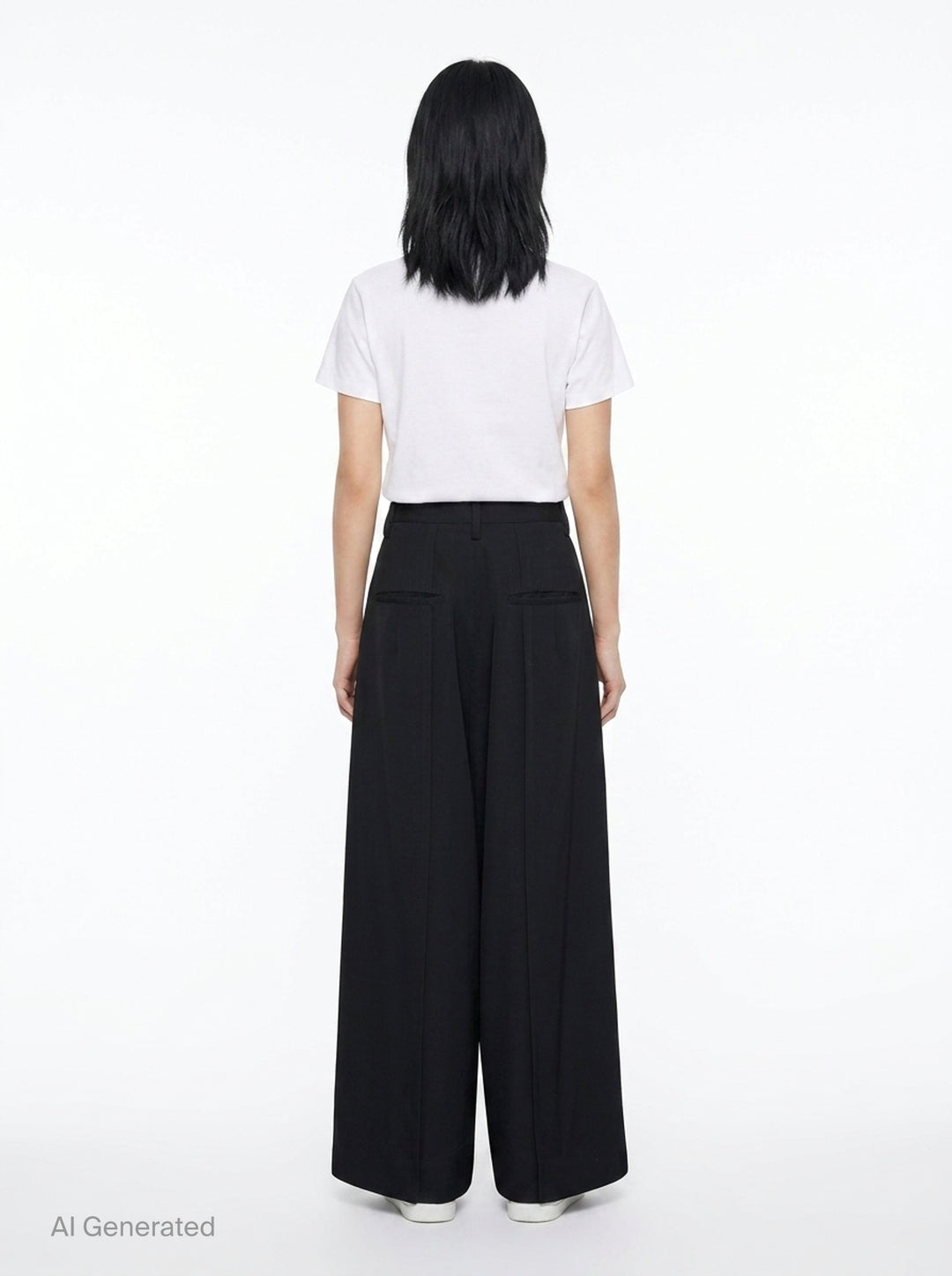 Backside Tuck Baggy Pants | Yohji Yamamoto | Club21 - back