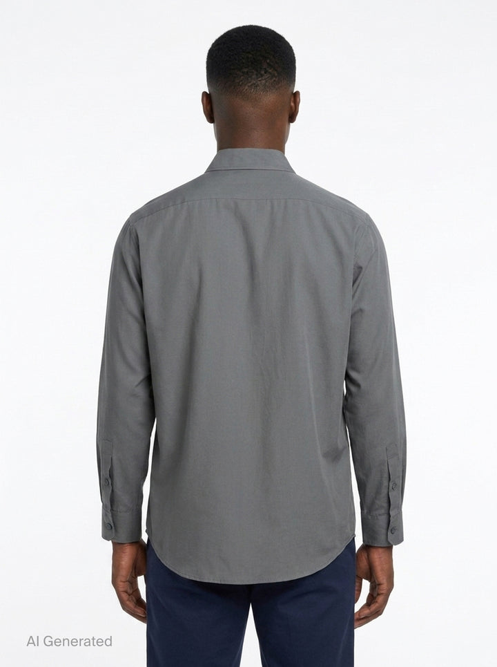 Double Pocket Long Sleeve Shirt | Yohji Yamamoto | Club21 - back