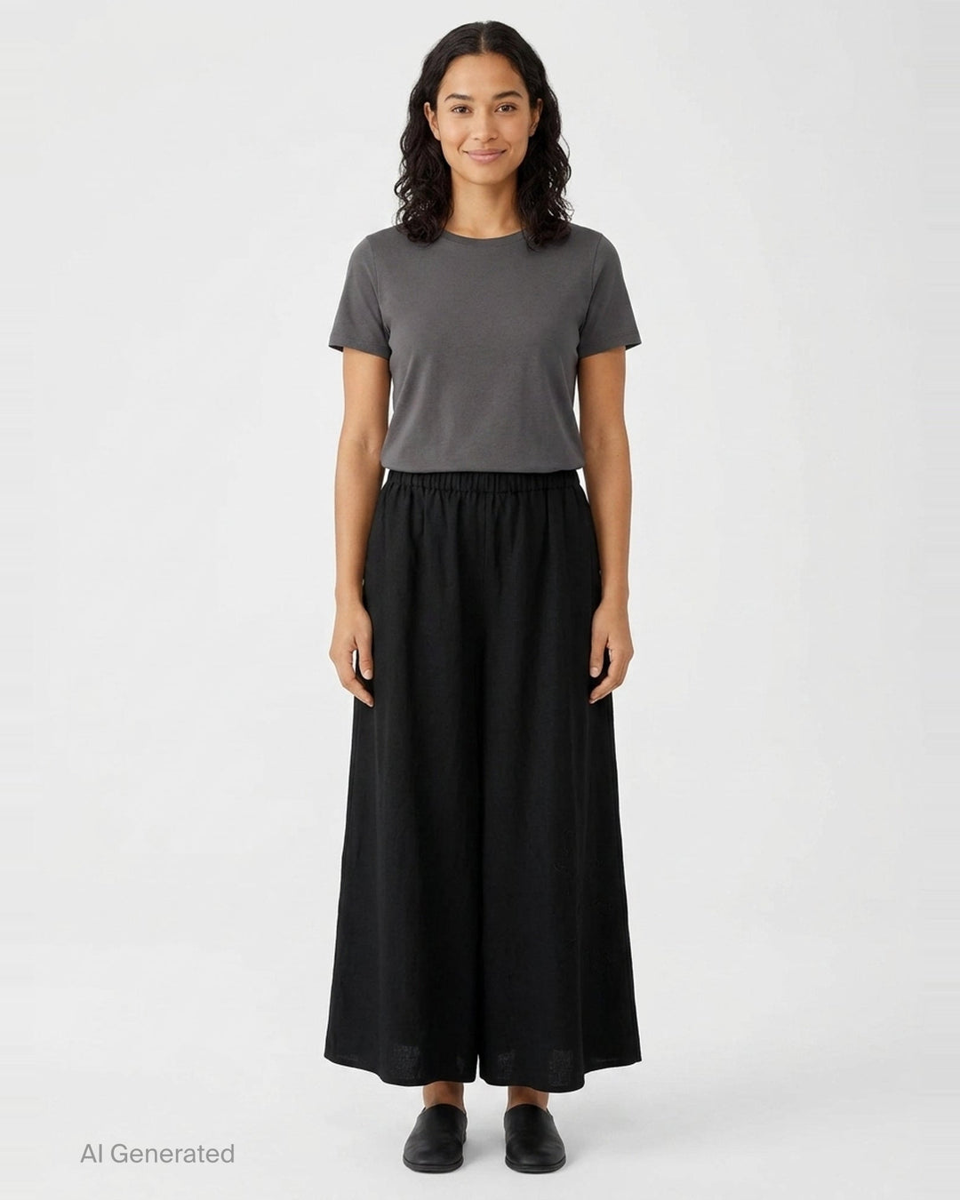 Gathered Skirt Pants | Yohji Yamamoto | Club21 - front