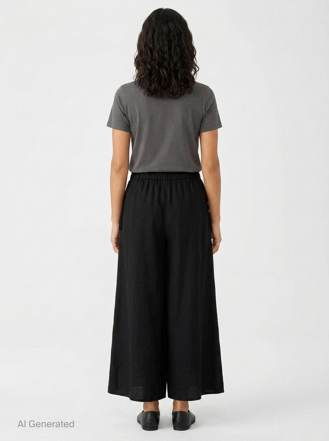 Gathered Skirt Pants | Yohji Yamamoto | Club21 - back