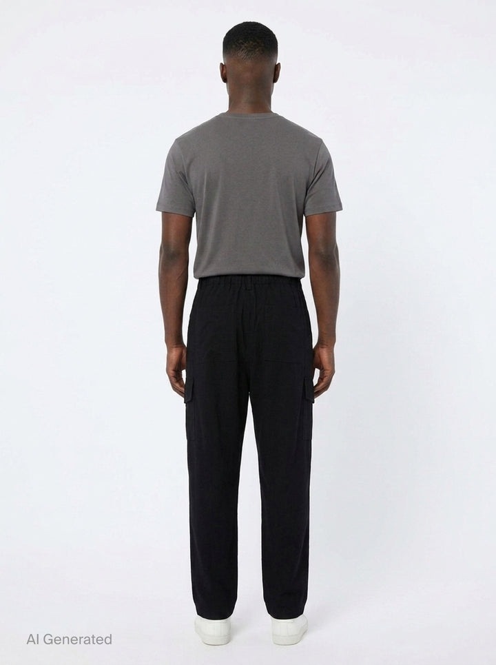 Gusset Cargo Pants | Yohji Yamamoto | Club21 - back