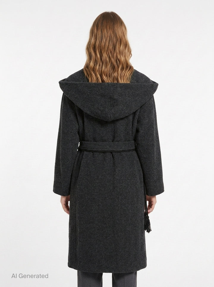 Hooded Duffle Coat | Yohji Yamamoto | Club21 - back