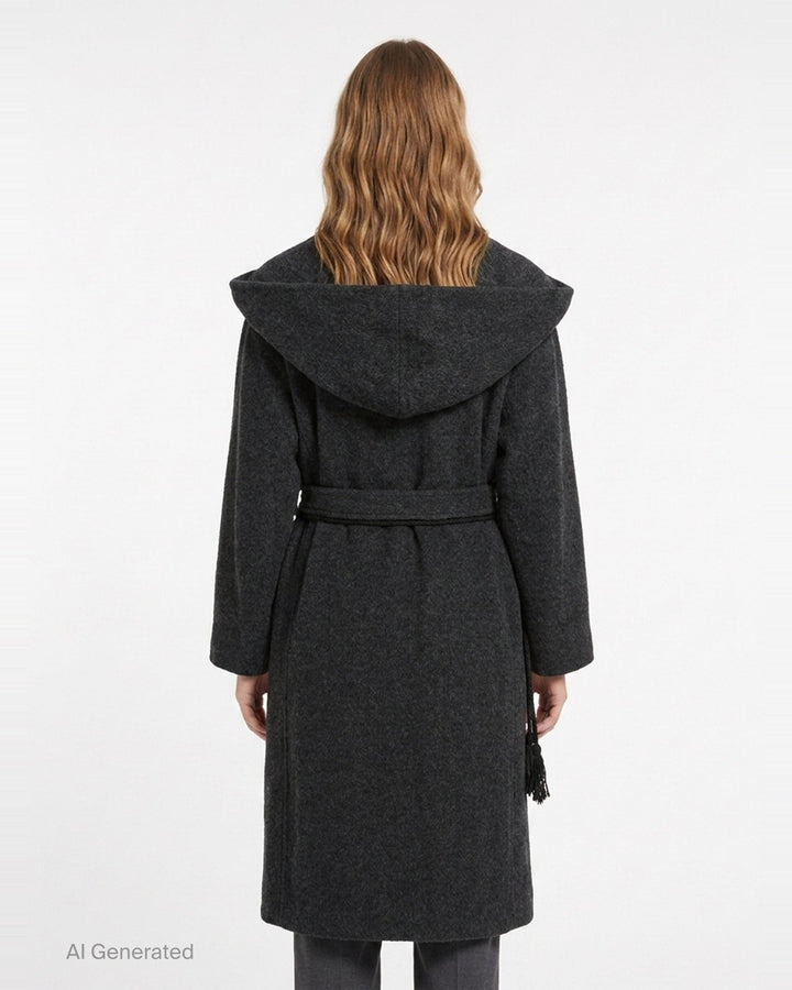 Hooded Duffle Coat | Yohji Yamamoto | Club21 - back