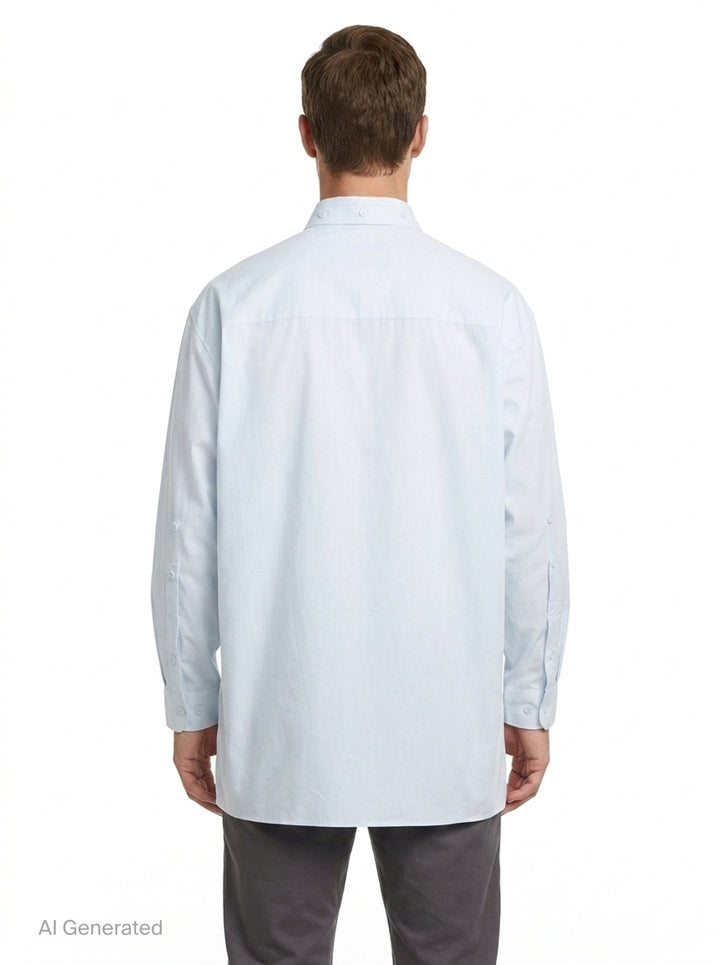 Pen Pocket Double Collar Long Sleeve Shirt | Yohji Yamamoto | Club21 - back