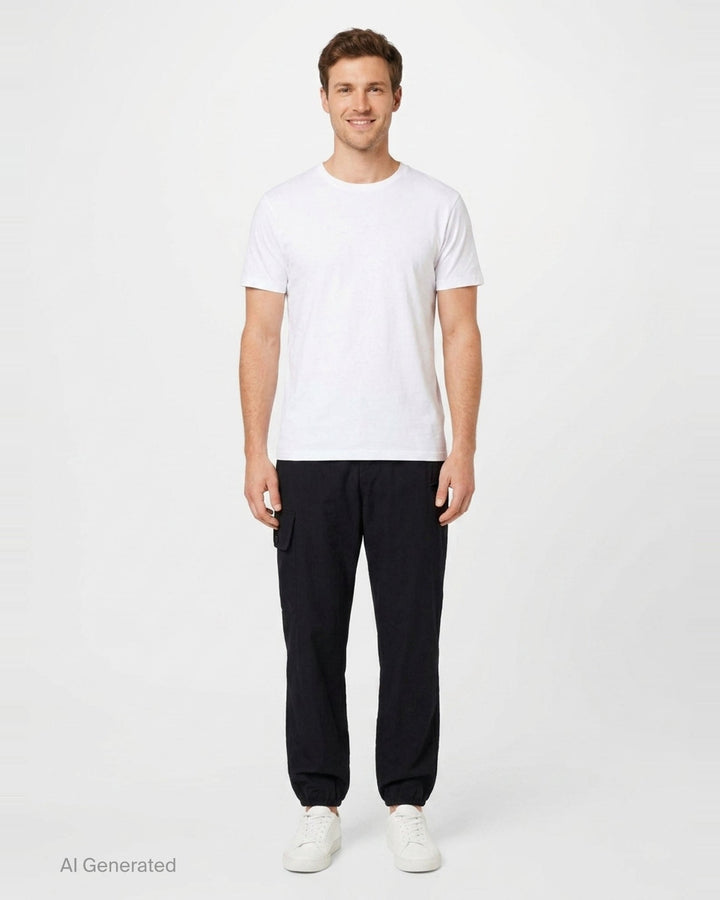 Rib Flap Pocket Pants | Yohji Yamamoto | Club21 - front