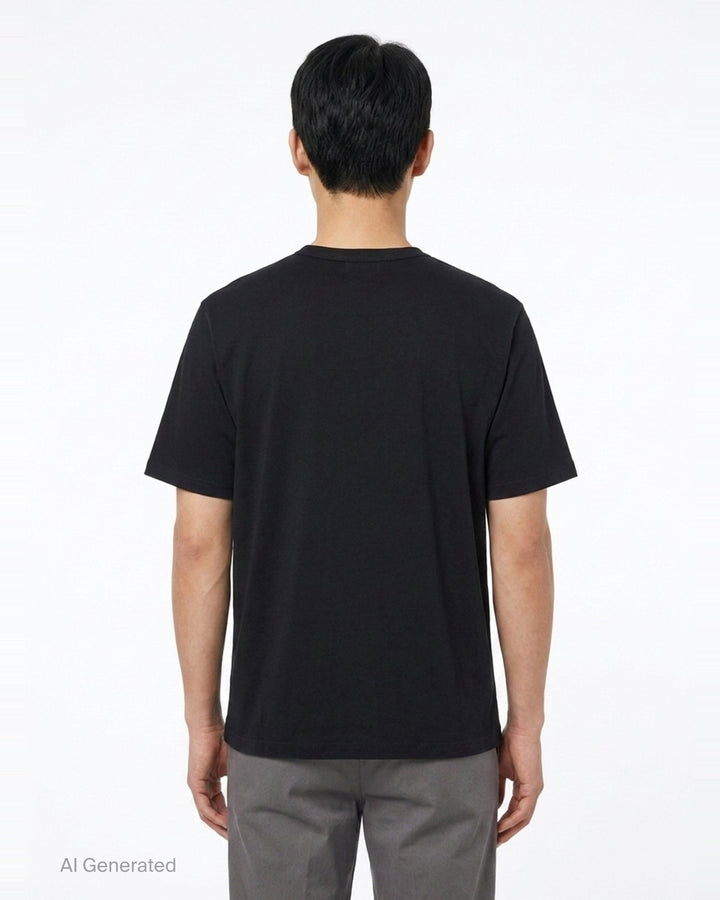 Round Neck Short Sleeve Tee | Yohji Yamamoto | Club21 - back